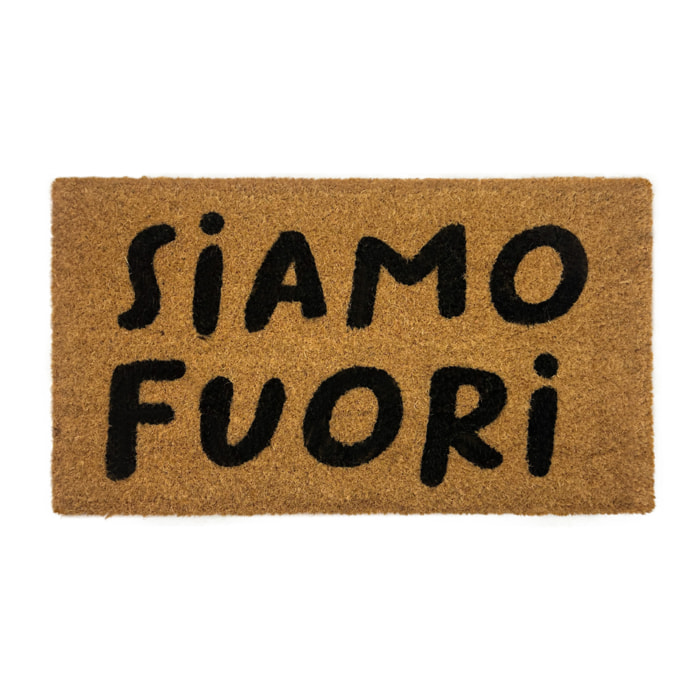 Zerbino Ingresso Casa Antiscivolo In Cocco Scritte Divertenti Siamo Fuori