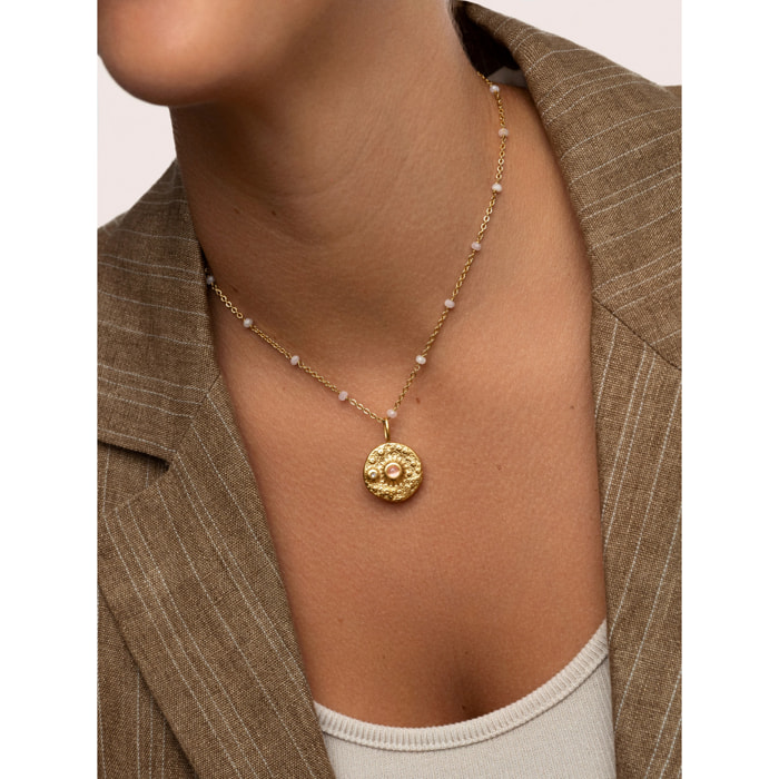 Charm Planet Mars   in Acciaio Placcato Oro