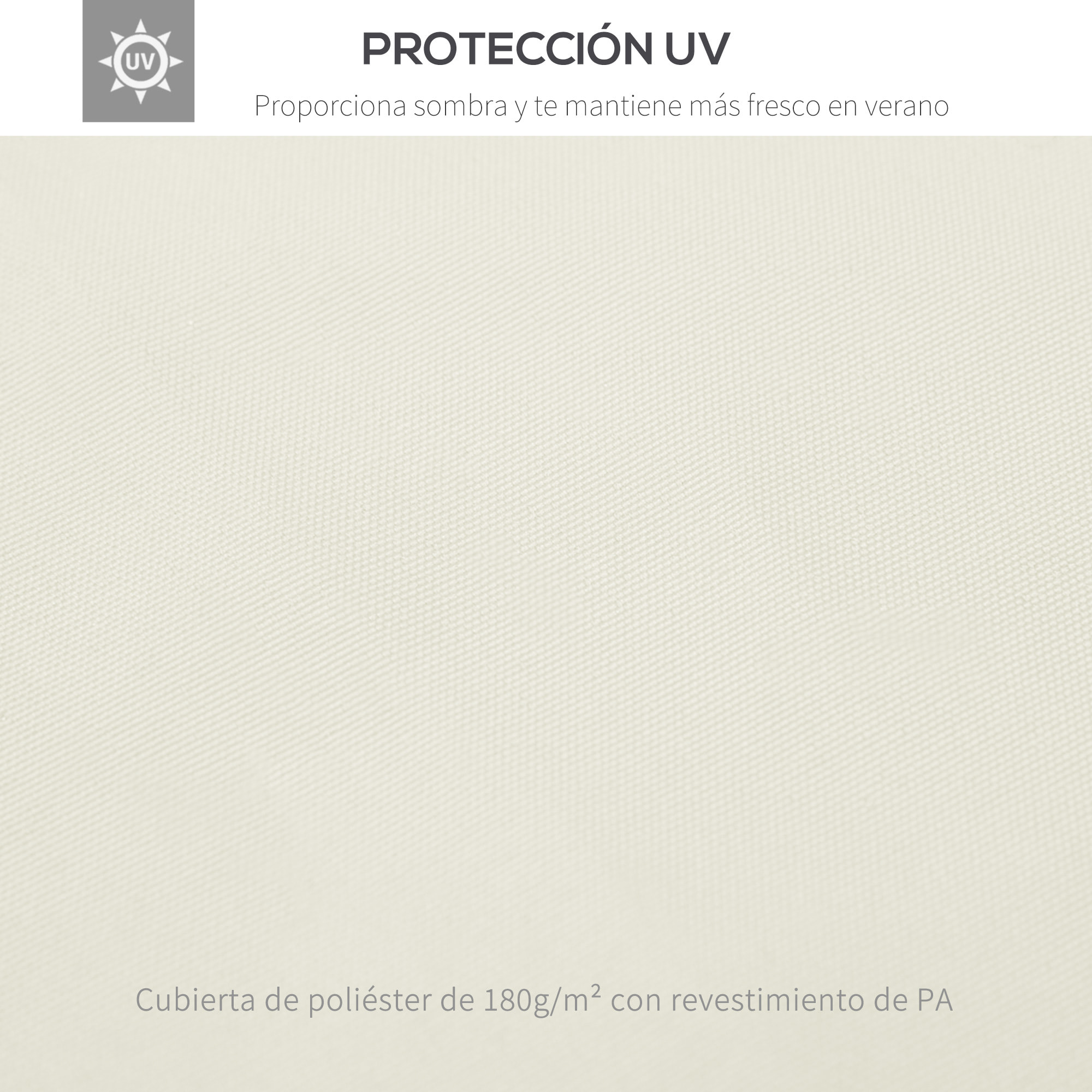 Techo de Repuesto 4x3m para Cenador Jardín Exterior Transpirable con 8 Orificios