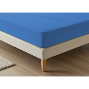 Lenzuolo Sotto Con Angoli No Stiro Tinta Unita Francesca Blu