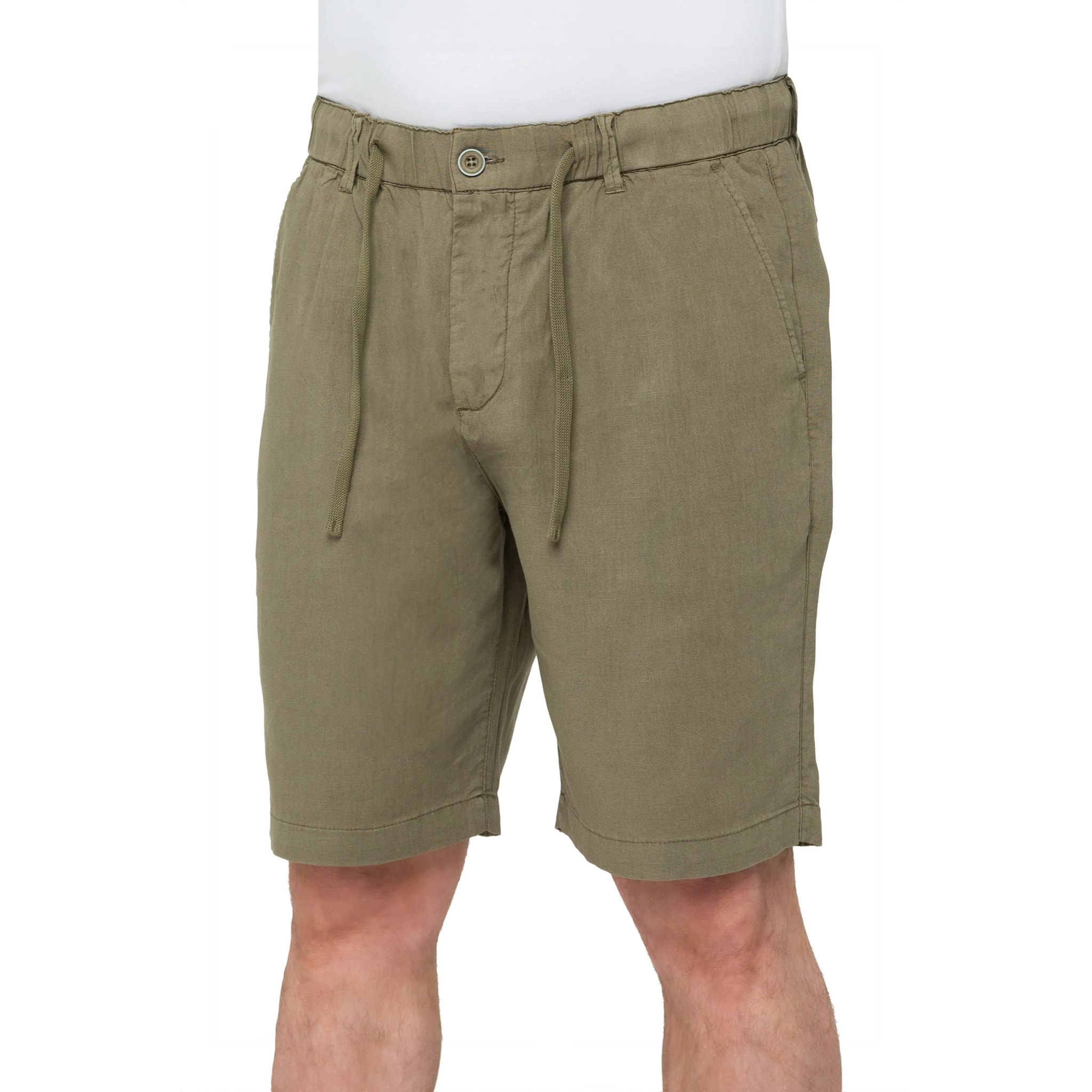 Bermuda in lino Sandbar Verde militare