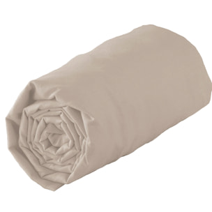 Drap housse 100% coton bio bonnet 30 cm - Ficelle