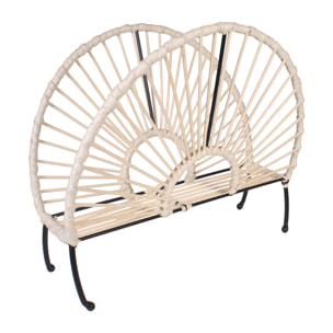 Range Magazines Effet Rotin