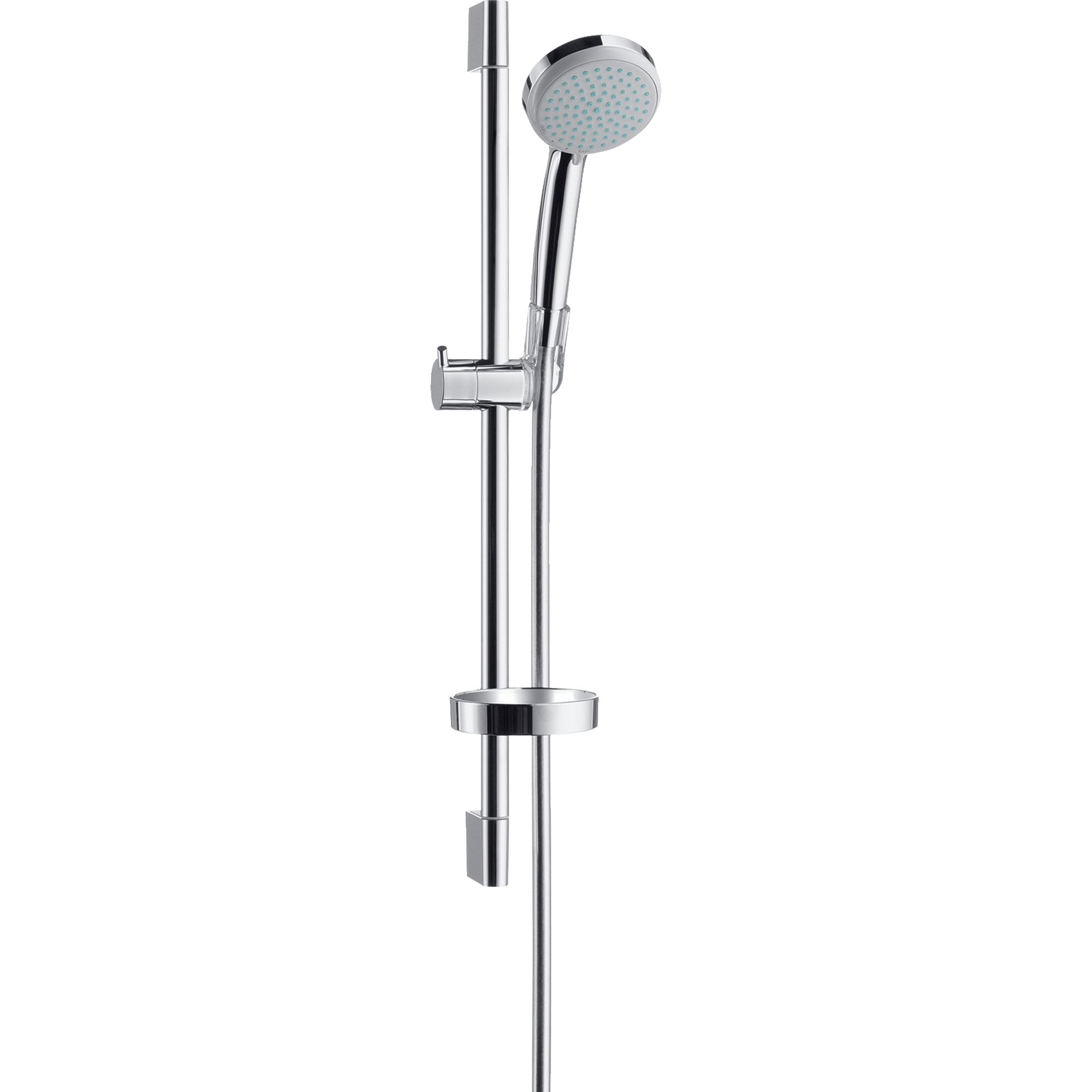 Set de douche Vario EcoSmart avec barre Unica'C 65 cm et porte-savon chromé Croma 100