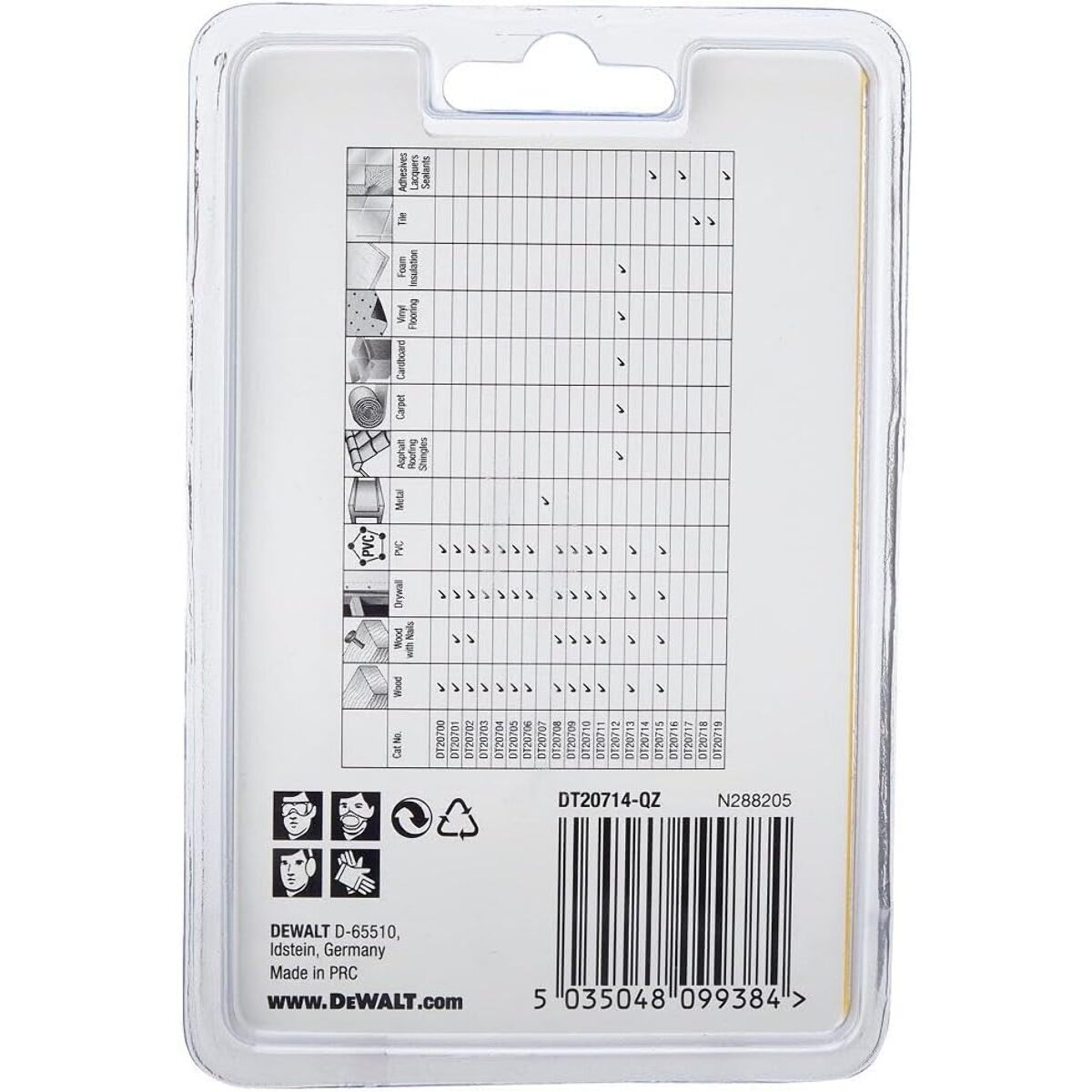 Spatule rigide 52 mm pour multi-cutter - DEWALT - DT20714-QZ