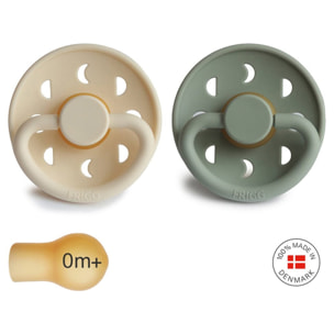 Frigg Pack 2 Chupetes Block Latex Moon Phase