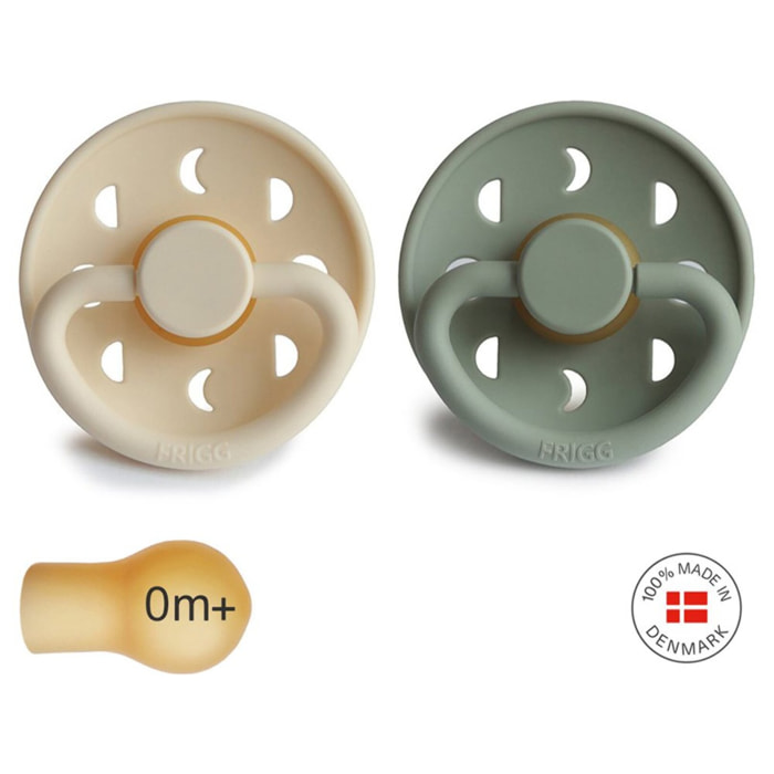 Frigg Pack 2 Chupetes Block Latex Moon Phase