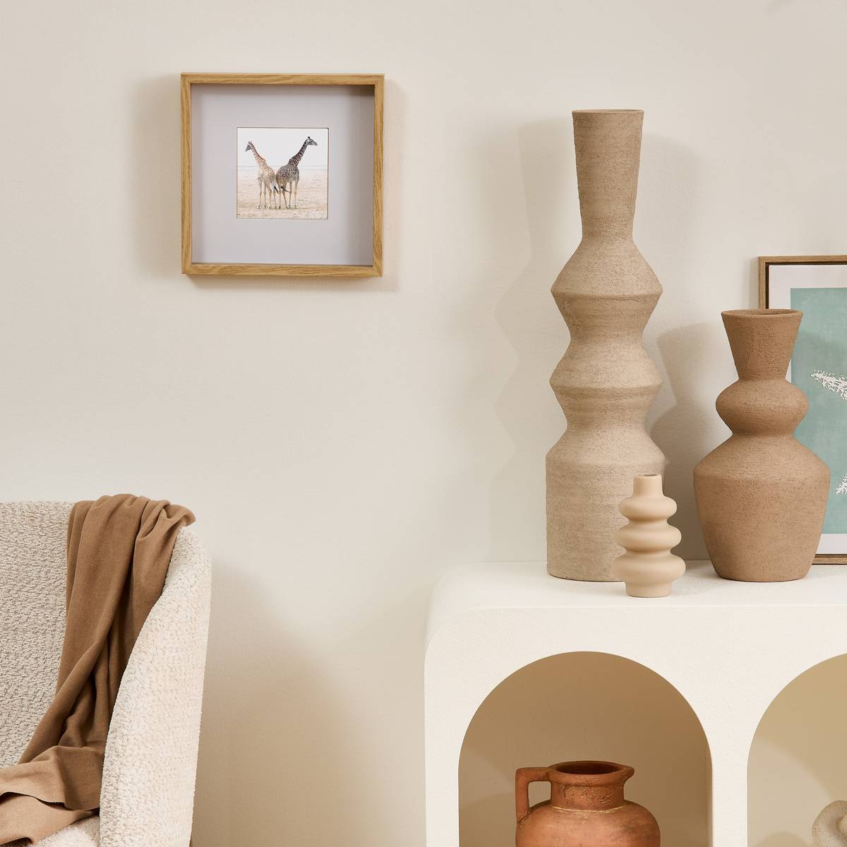 Cadre-photo Axel 25x25cm beige
