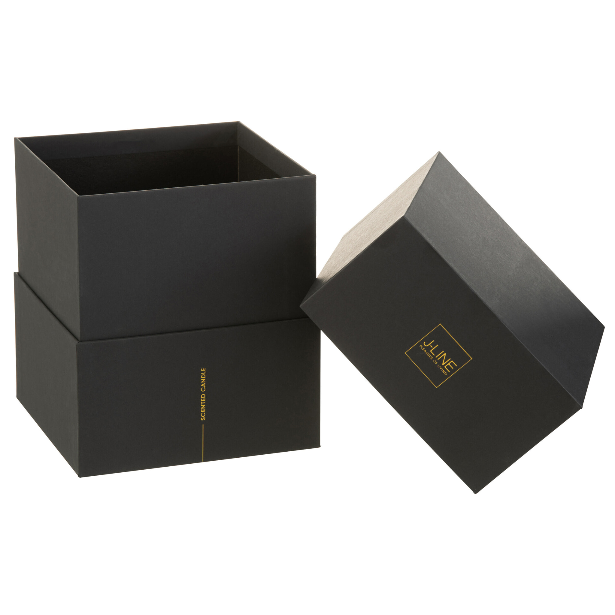 J-Line bougie parfumée Luxuria - Vanilla Escape - verre - or - extra large - 120H