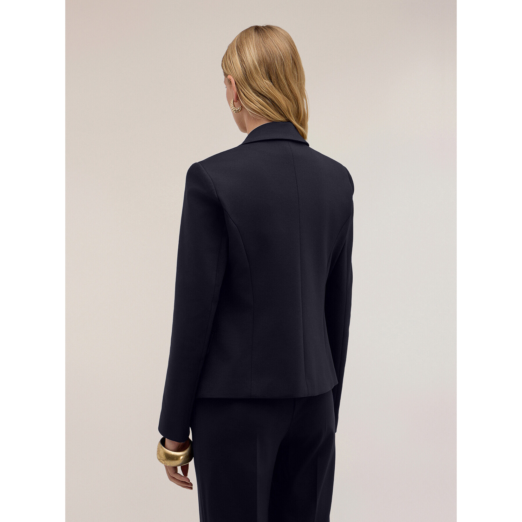 Motivi - Blazer doppiopetto in punto milano - Blu