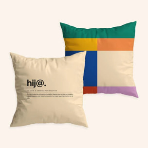 Funda de cojín "Hij@ Definición"