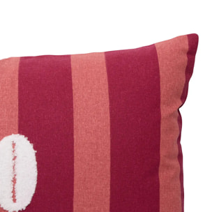 Coussin Bichette rectangulaire 30x50cm rouge