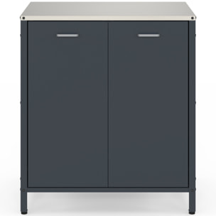 Meuble de cuisine extérieure Alméria 2 portes gris