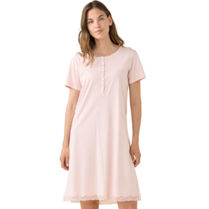 Camicia da notte donna estiva in cotone articolo essential. Noidinotte