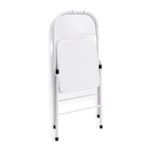 Chaises métal pliante Lucy - Blanc