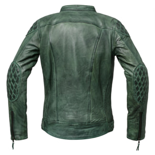 CHAQUETA DE CUERO DE CHICA ELECTRA GREEN INVICTUS