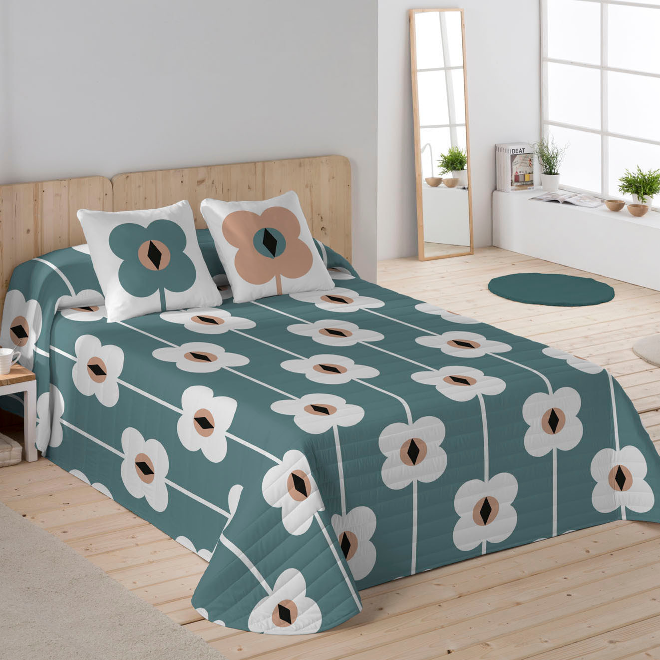 Icehome - Colcha Bouti Estampada - 100% Algodón - 70 gr/m² - Helge