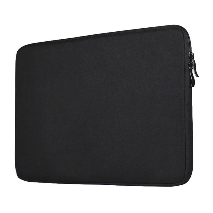 DAM Funda de neopreno universal para tablet de 12 pulgadas. Acabado terciopelo con tratamiento deperlante hidrófugo. Cierre de cremallera. 23x2,5x32 Cm. Color: Negro