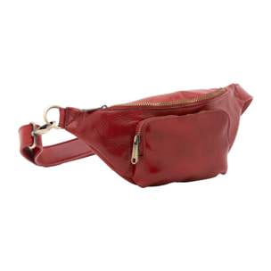Marsupio da uomo in vera pelle - Modello False - 100% pelle - 30.0 x 15.0 x 8.5 cm