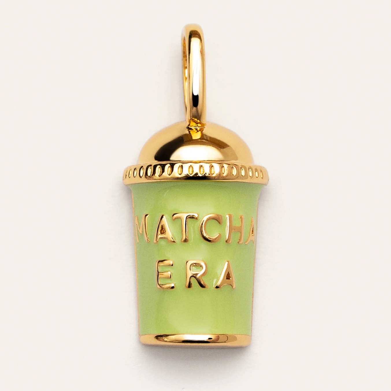 Charm Matcha Baño Oro