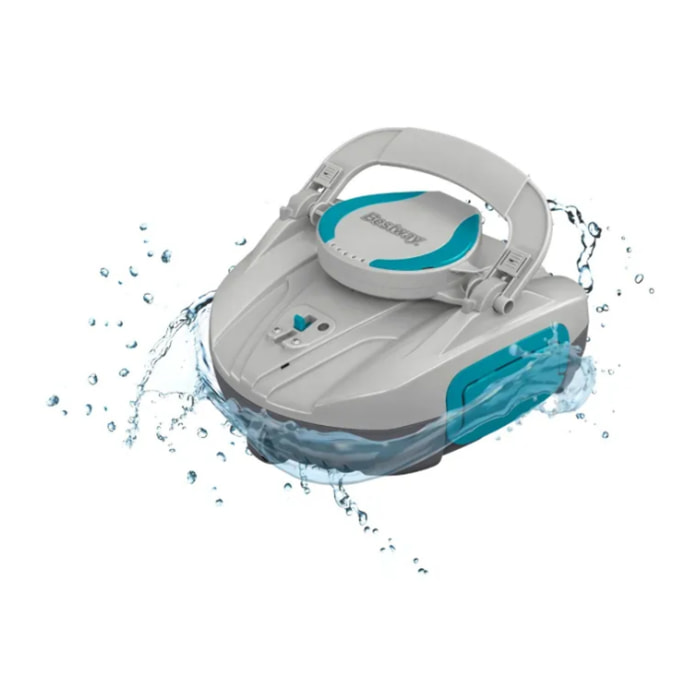 Bestway Robot piscine rechargeable Quartz - nettoyage fond plat - 10 m² max