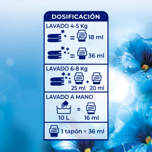 Flor Azul Suavizante Concentrado para la ropa 430 lavados (2x215 lavados)