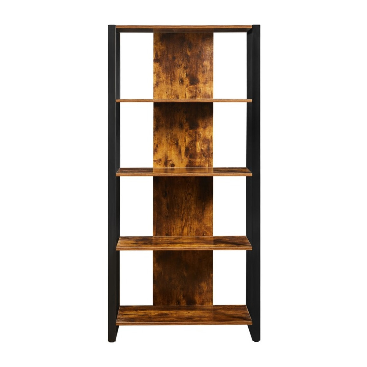 Libreria industrial 5 ripiani con struttura in metallo