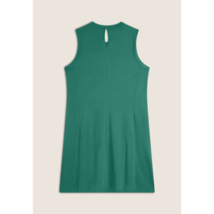 Vestito senza maniche in jersey con dettagli floreali