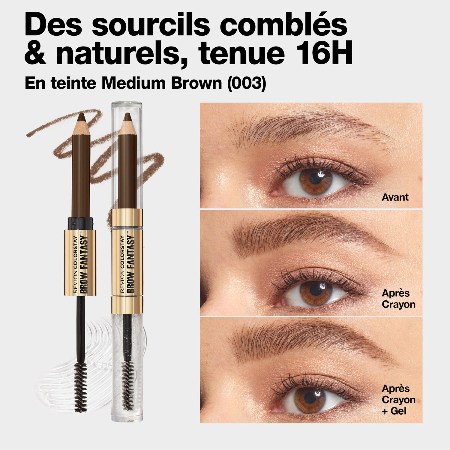 Colorstay Brow Fantasy™ - Crayon & Gel Sourcils Liftés Fini Naturel