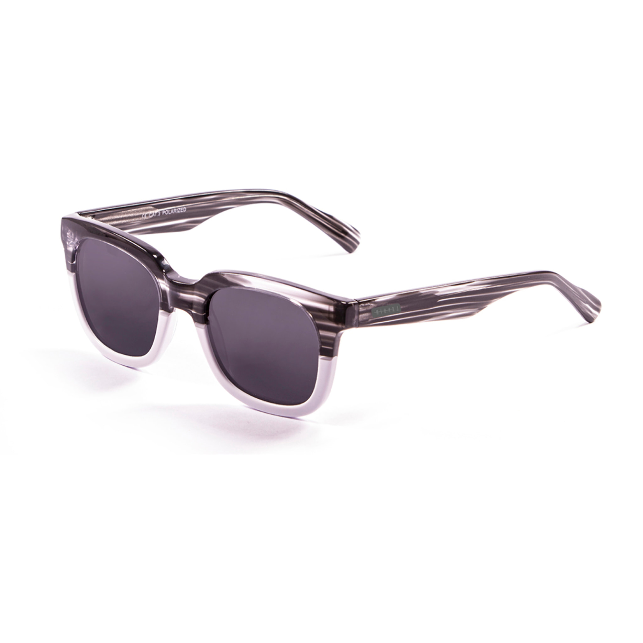 Gafas de sol LENOIR NICE - Demi negro con detalle blanco / Ahumada