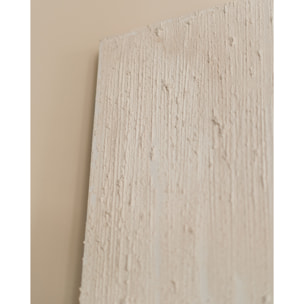 Tableau beige décoratif sur toile de coton avec cadre en bois peint à la main à la peinture à l'huile en différentes tailles
