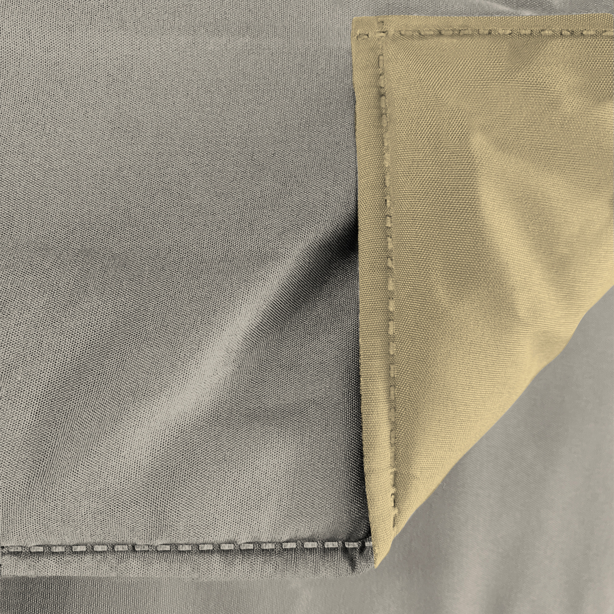 TRAPUNTA INVERNALE ELEGANT, 300gr, Microfibra, Doubleface, Made in Italy - GRIGIO CHIARO/PANNA
