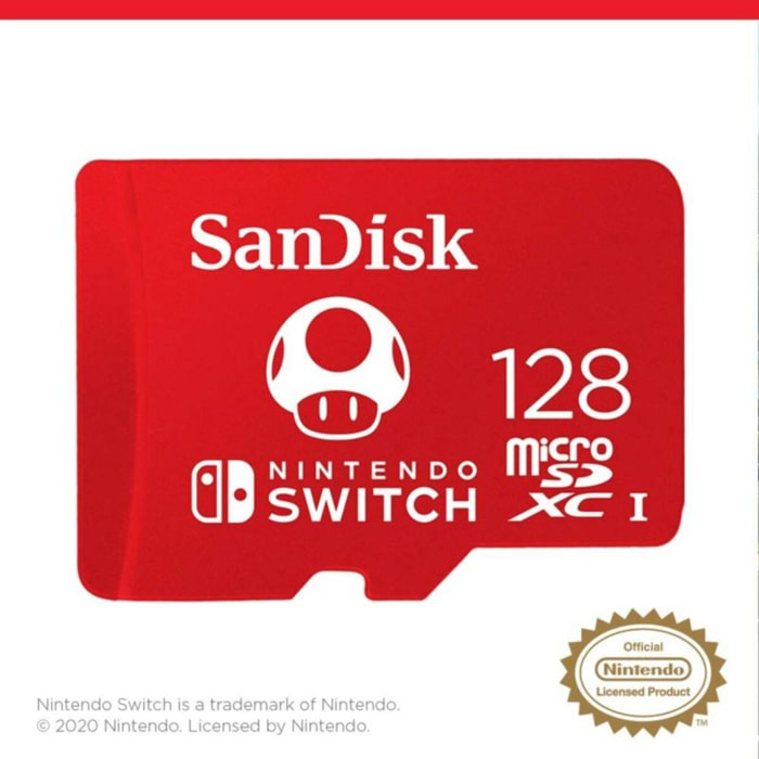 Carte Micro SD SANDISK Nintendo switch microSDXC 128GB