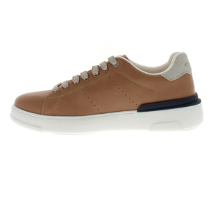 Armata di Mare Scarpe Uomo Court Sneakers Stringate con Soletta Rimovibile in Memory Foam AMU S25D739 Cognac