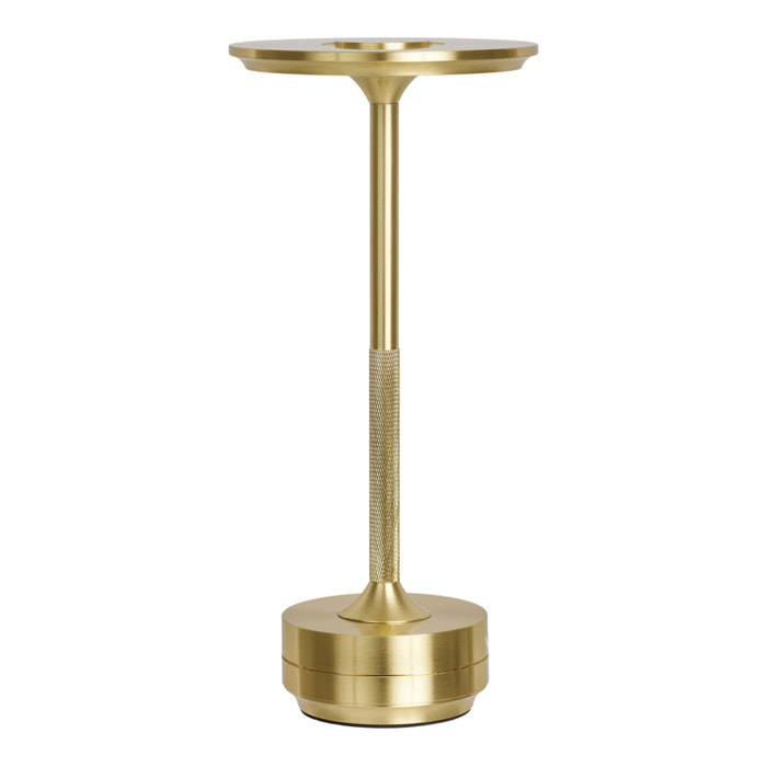 Lampada da tavolo Lyneham ricaricabile in alluminio ottone