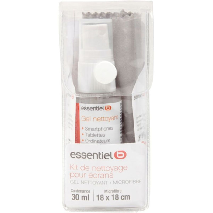 Kit de nettoyage ESSENTIELB Spray gel 30ml+chamoisine