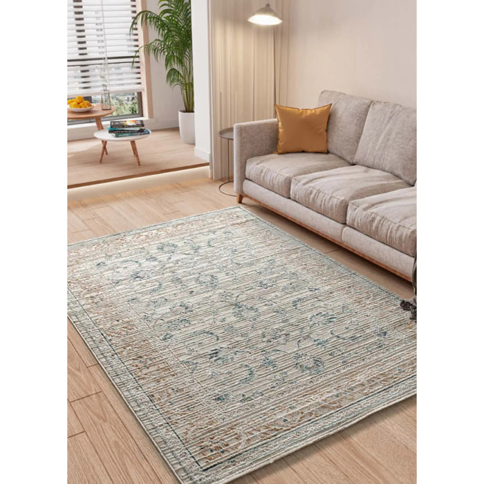 KEOPS Alfombra vintage con relieve multicolor, varias medidas disponibles.