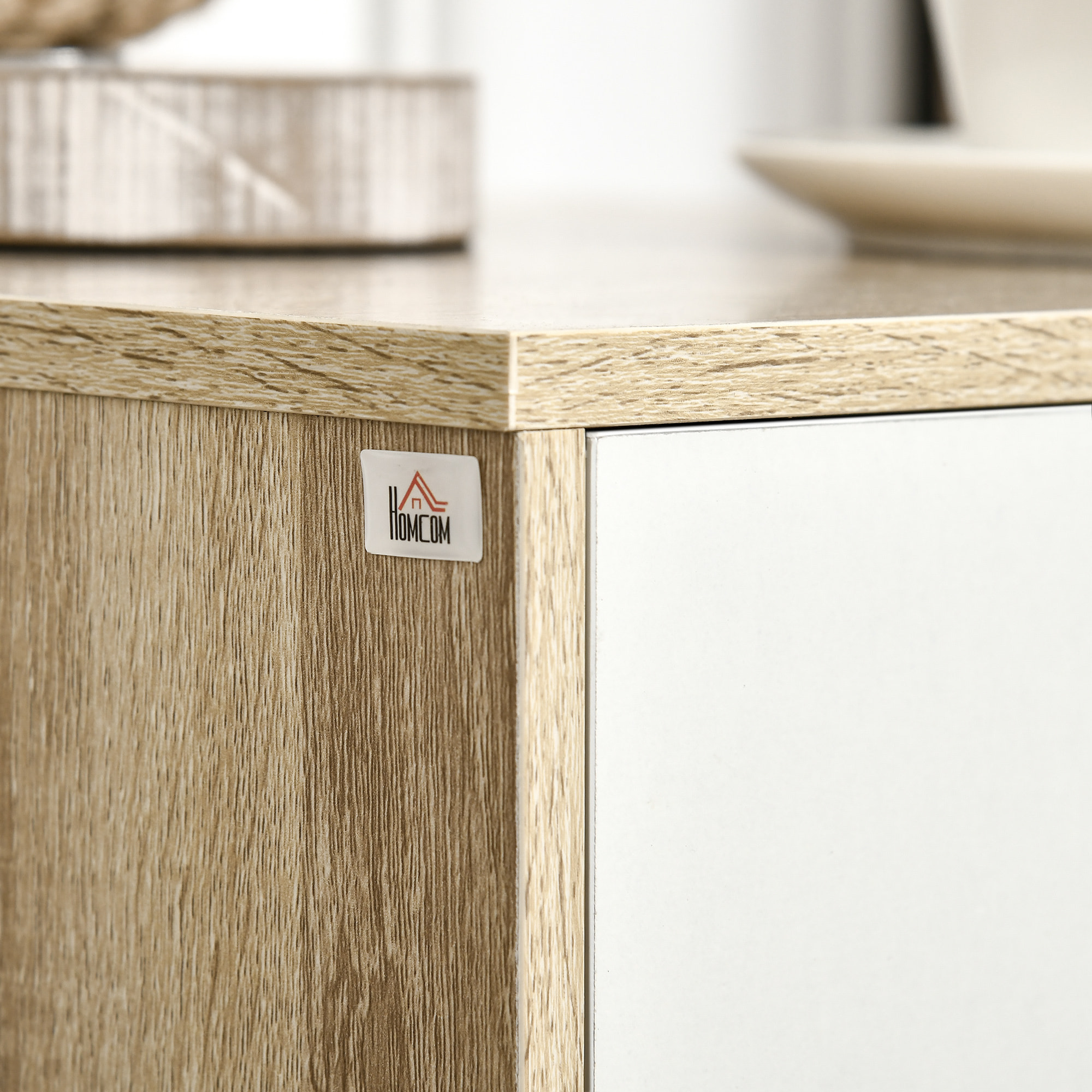 Cómoda con 3 Cajones y Base Elevada para Dormitorio Salón Pasillo 40x35x68,5 cm