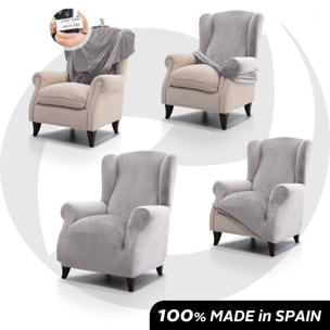 Funda TERCIOPELO ANTIMANCHAS Multi elástica para OREJERO modelo VERONICA