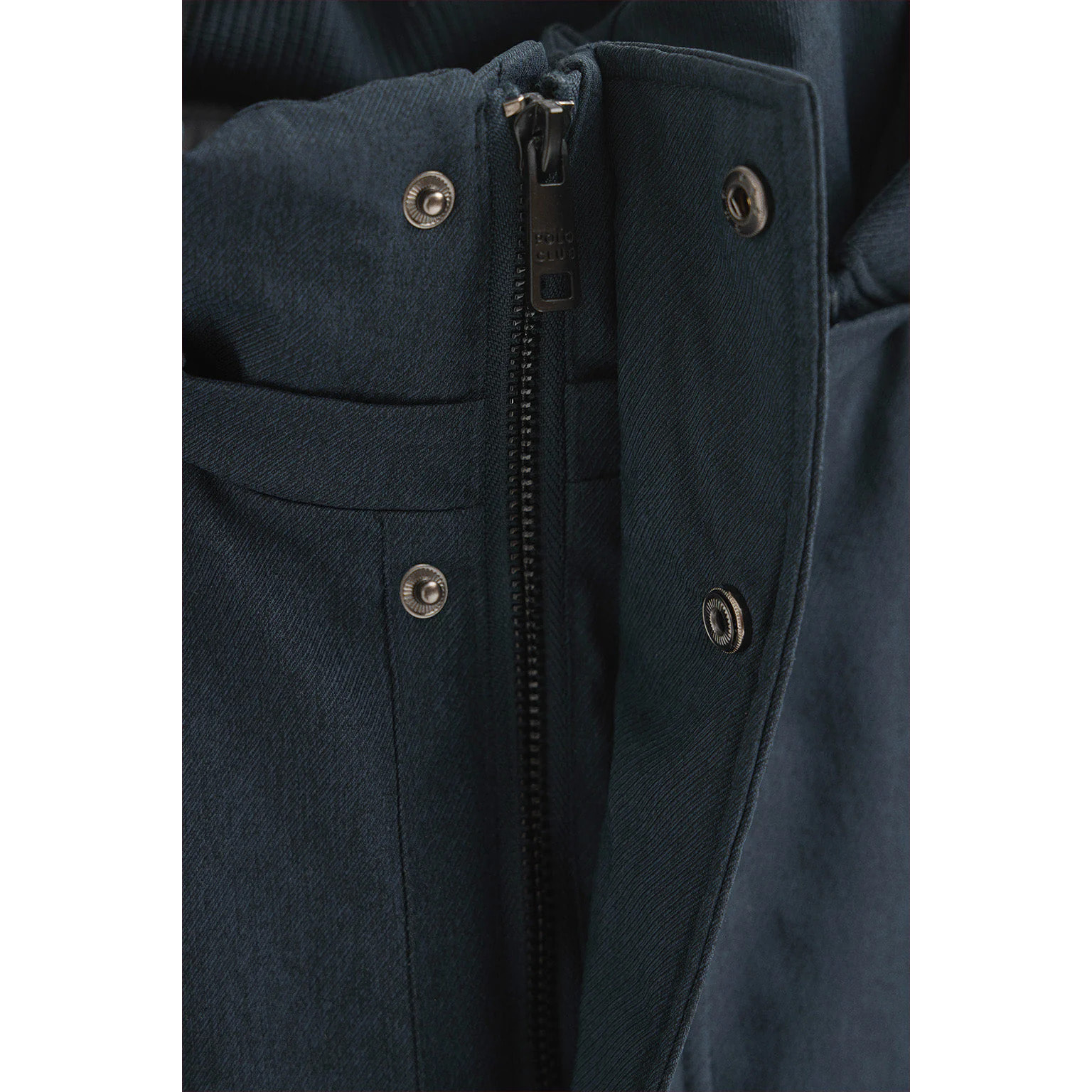 Parka Mitte azul marino con logo Polo Club