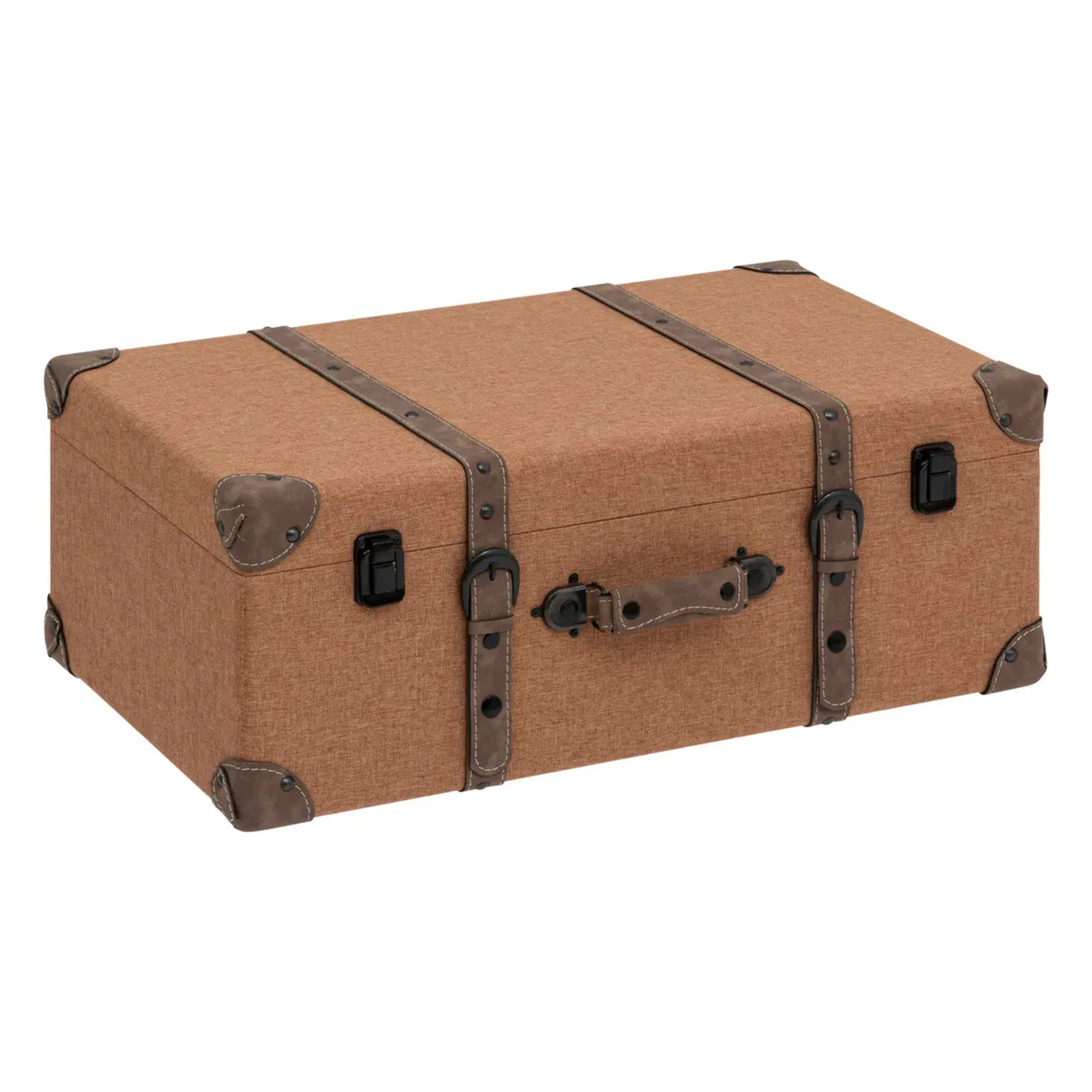 Lot de 3 malles "Be vintage" L45,5/55,5/60,5cm caramel