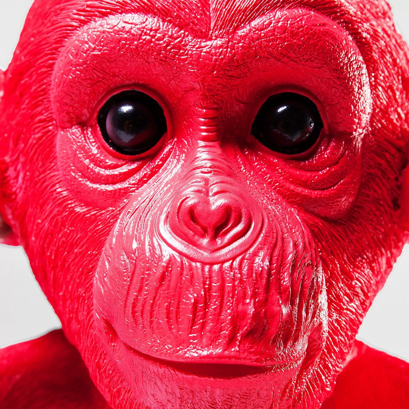 Tirelire singe Kikazaru rouge Kare Design