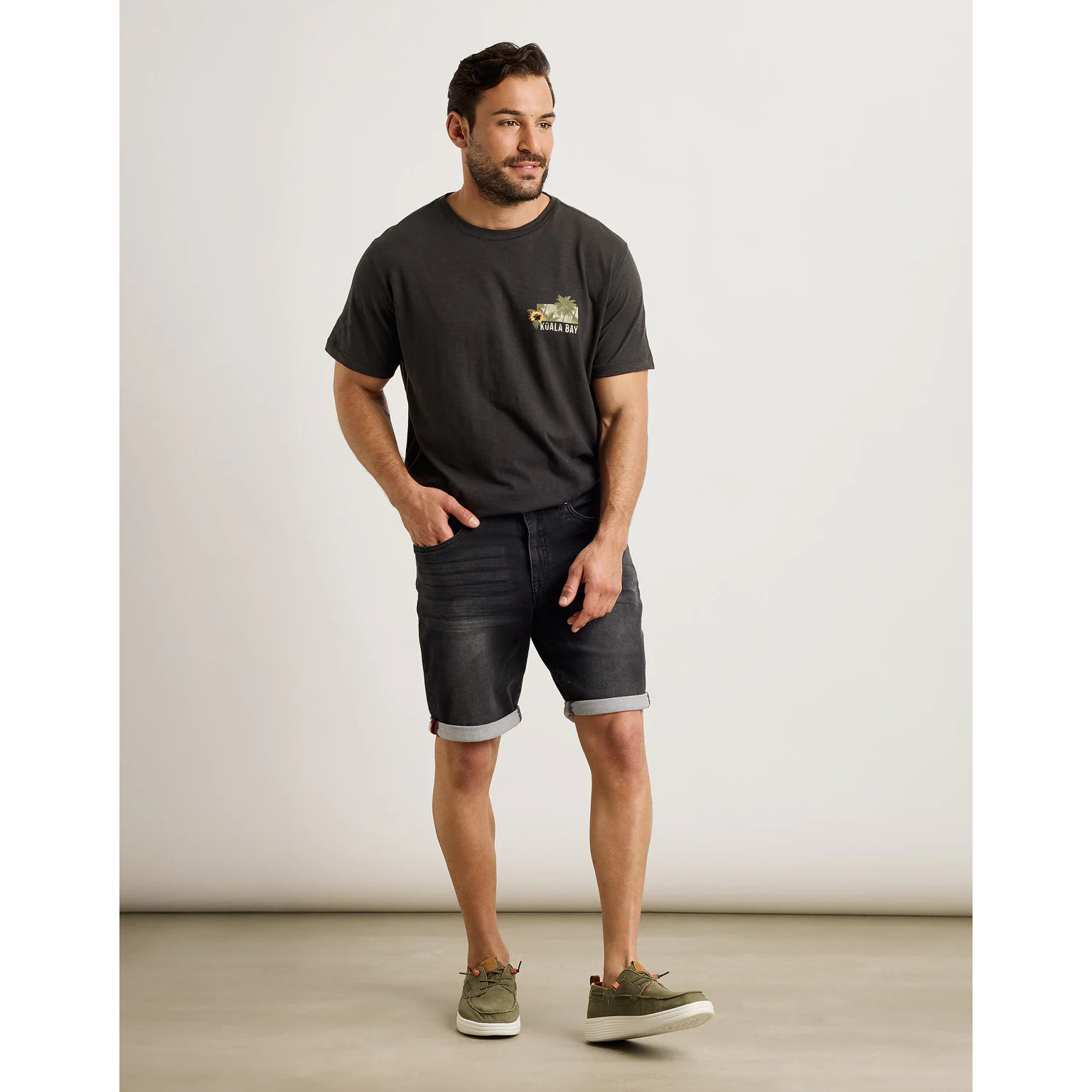 Bermuda Denim Negro - Melbourne