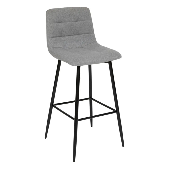 Tabouret de bar "Sirac" gris H104cm