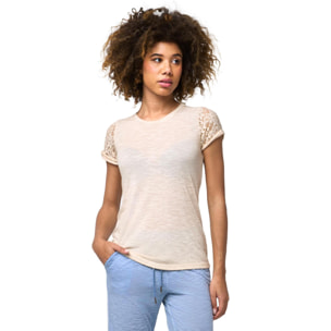 T-shirt a maniche corte da donna Leone Lace