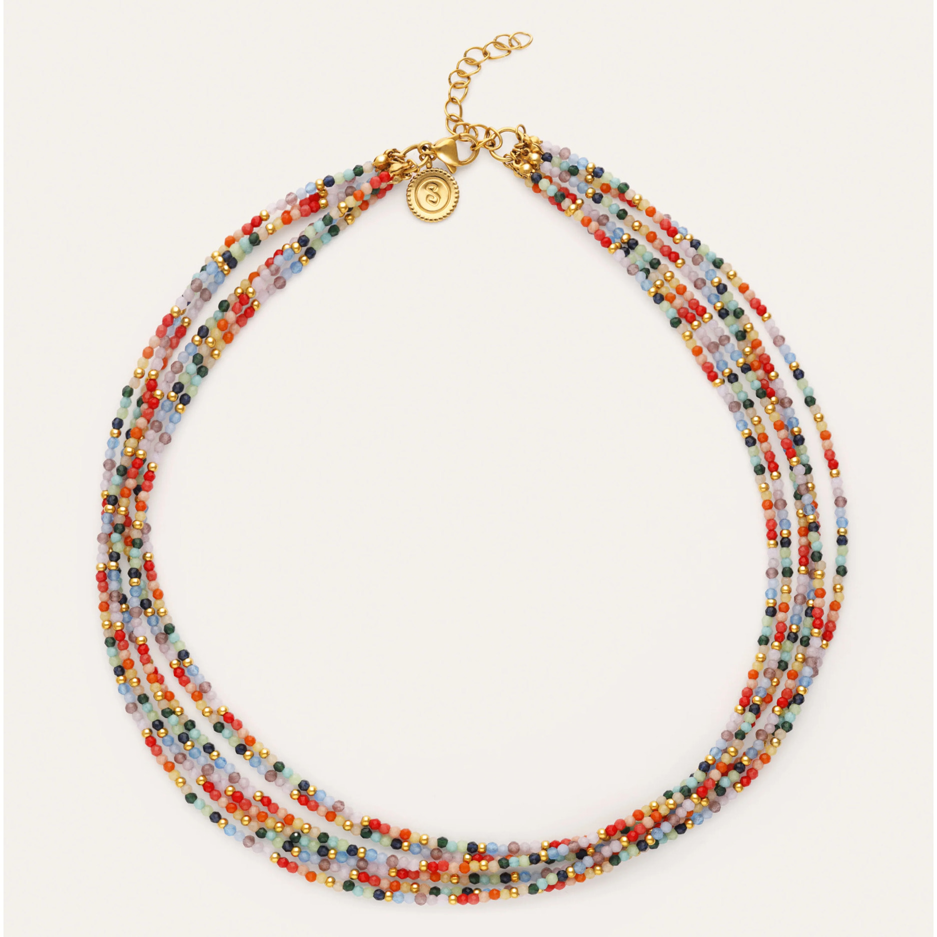 Collana Mawi Colors Acciao Placcato Oro