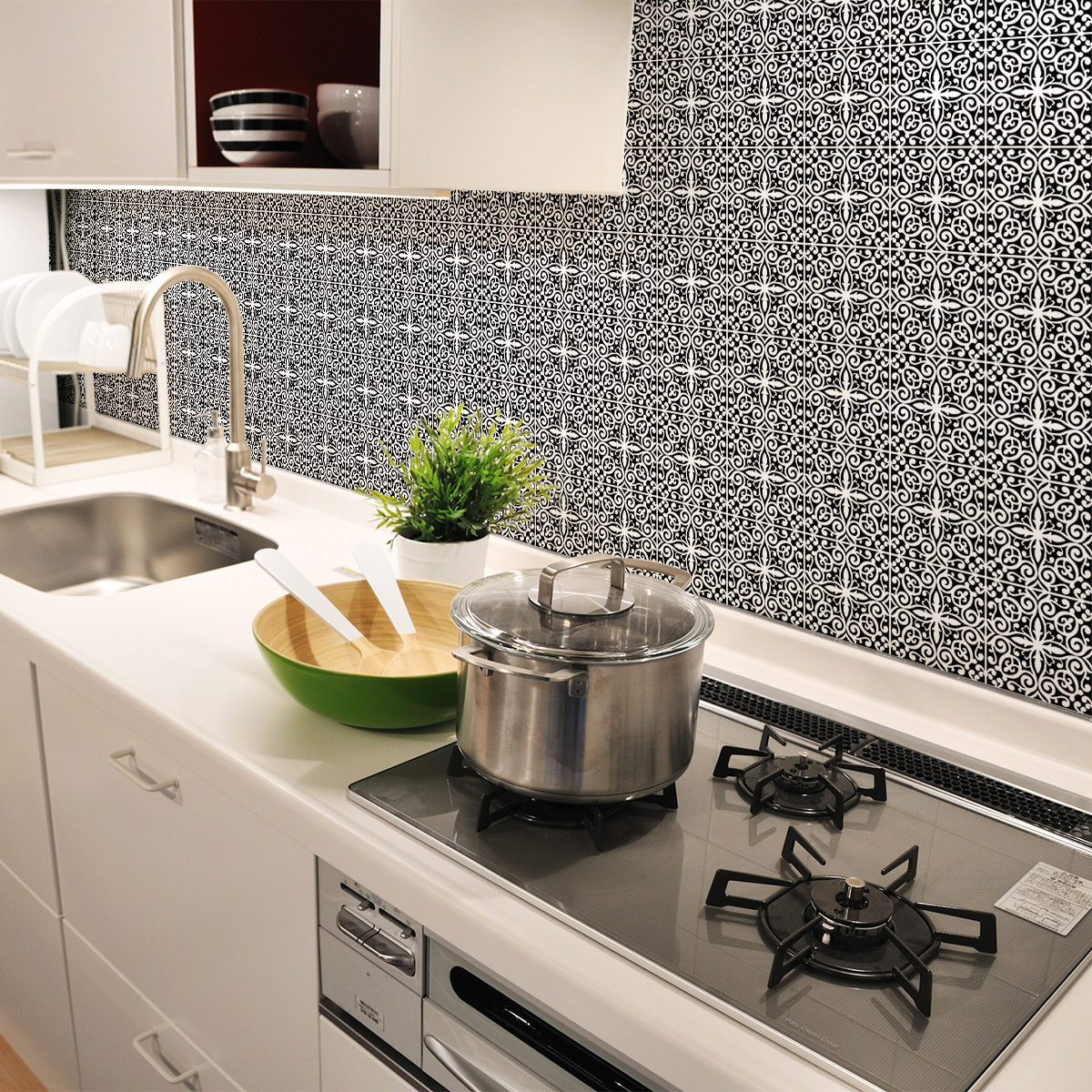 Stickers muraux - Sticker Mural Carrelage adhésif Cuisine Salle de Bain - 24 STICKERS CARRELAGES AZULEJOS MARTINIA