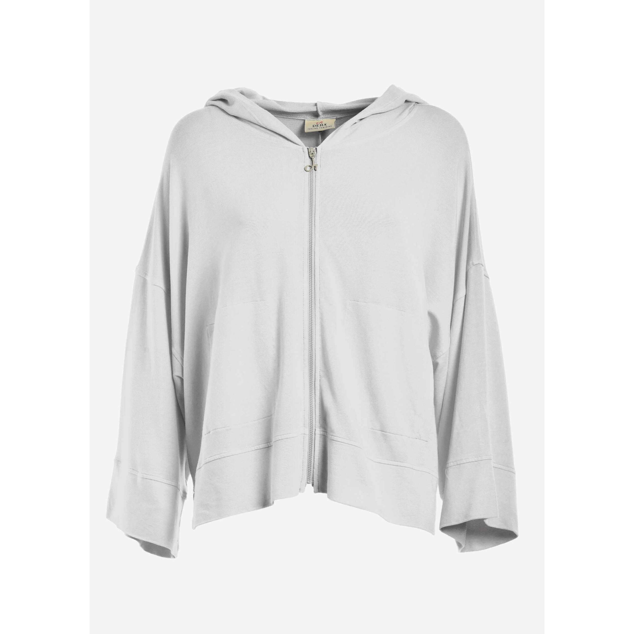 DEHA - Felpa COMFORT ZIPPED HOODIE in Viscosa per donna