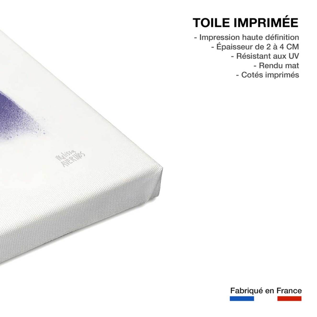 Tableau abstrait Look For the Rainbow Toile imprimée