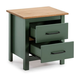 Mesita de noche Eira Green Moss - Oak